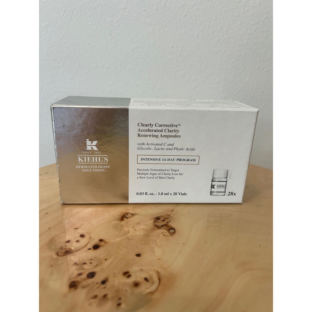 Kiehl's Clearly Corrective Accelerated Clarity Renewing Ampoules 28 Vials 1.0ml
